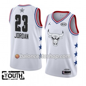 Camiseta Niños NBA Chicago Bulls Michael Jordan 23 2019 All-Star Jordan Brand Blanco Swingman